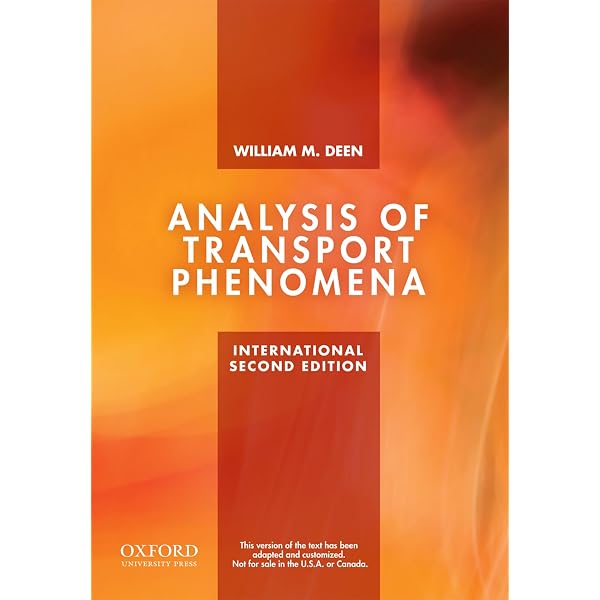 Analysis of Transport Phenomena (Topics in Chemical Engineering